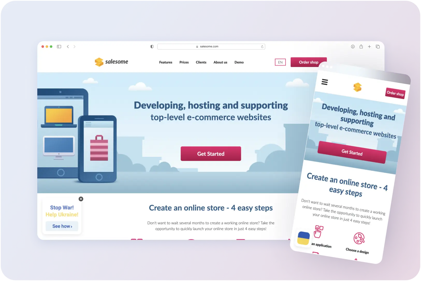 Salesome – Advanced custom online-store platform