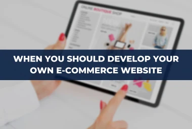 When You Should Develop Your Own E-Commerce Website?