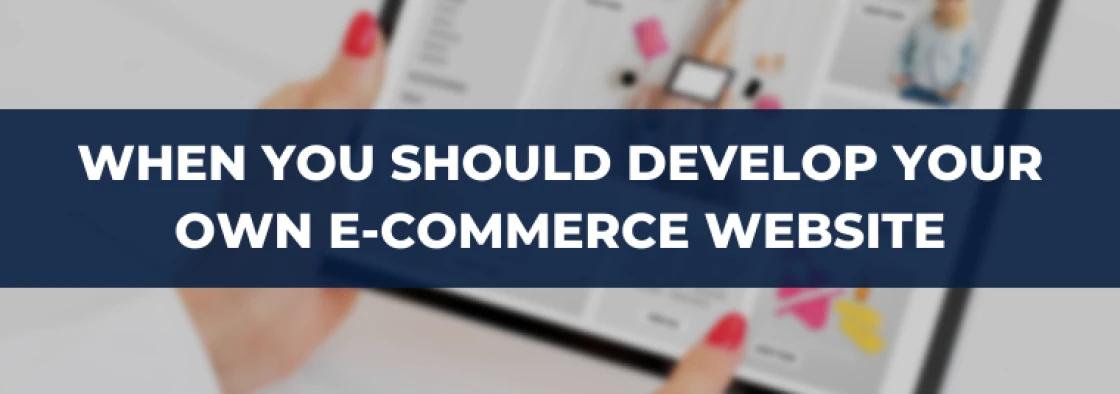 When You Should Develop Your Own E-Commerce Website?